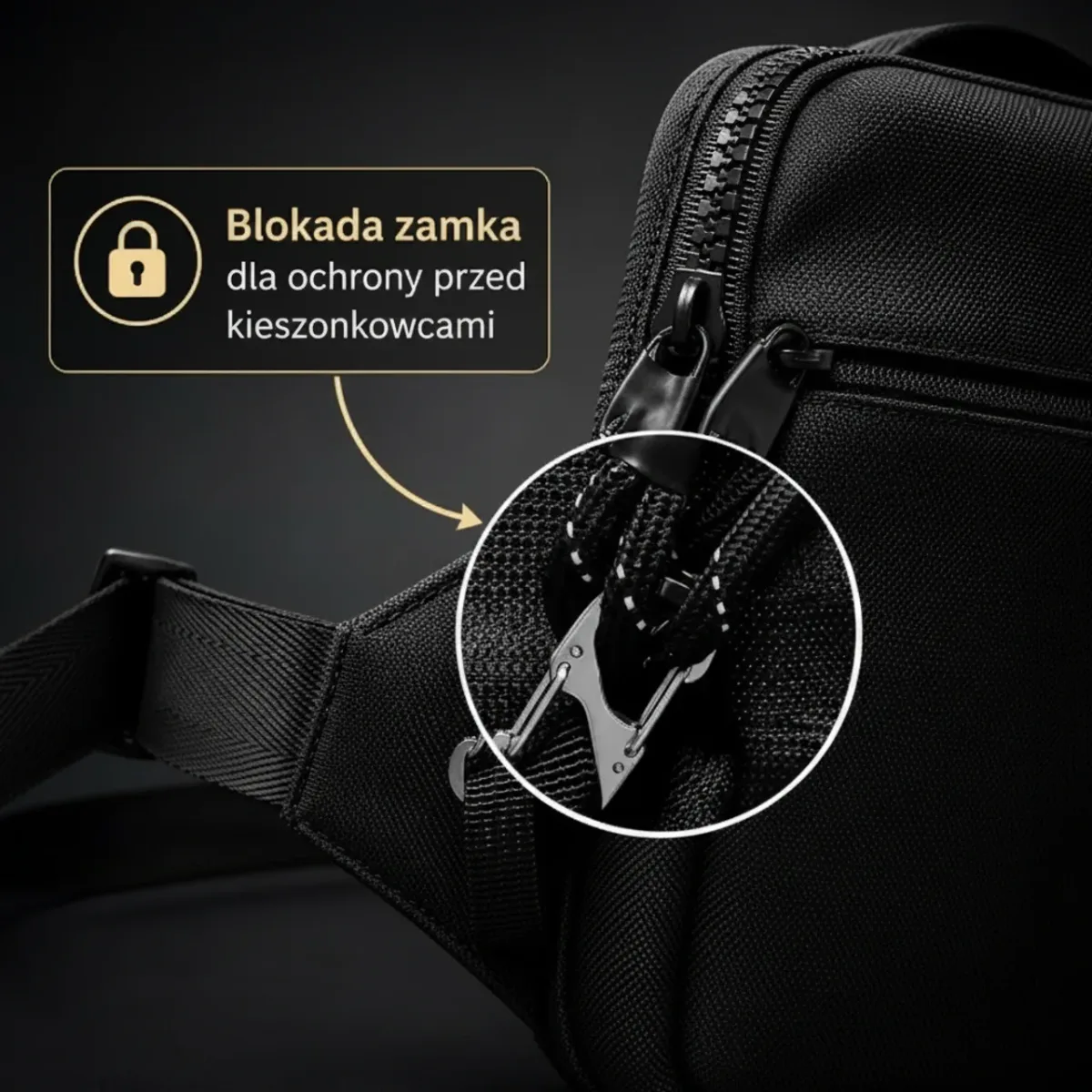 Blokada zamka torby Gunamo
