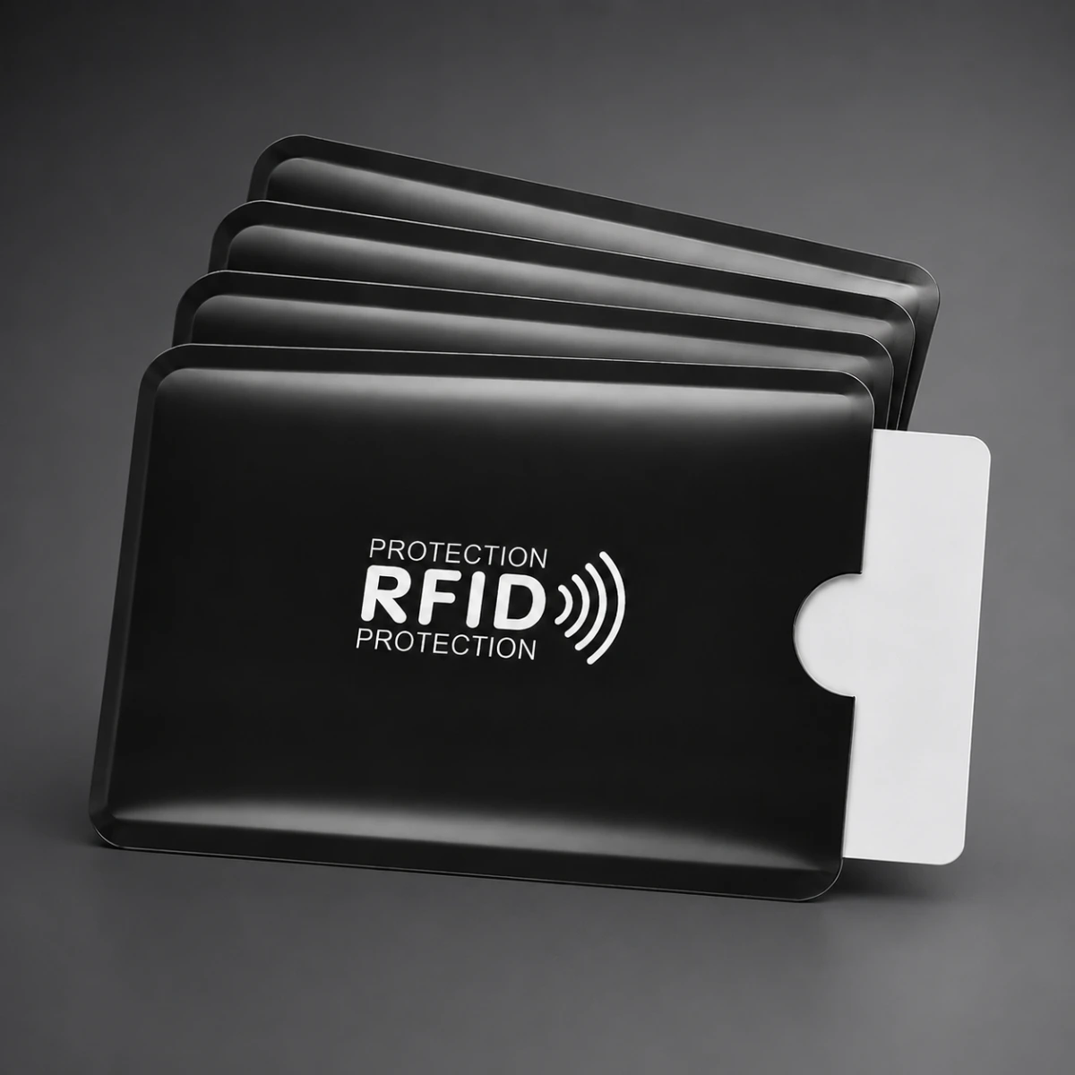 Zestaw 4x Etui RFID Uziel na karty płatnicze